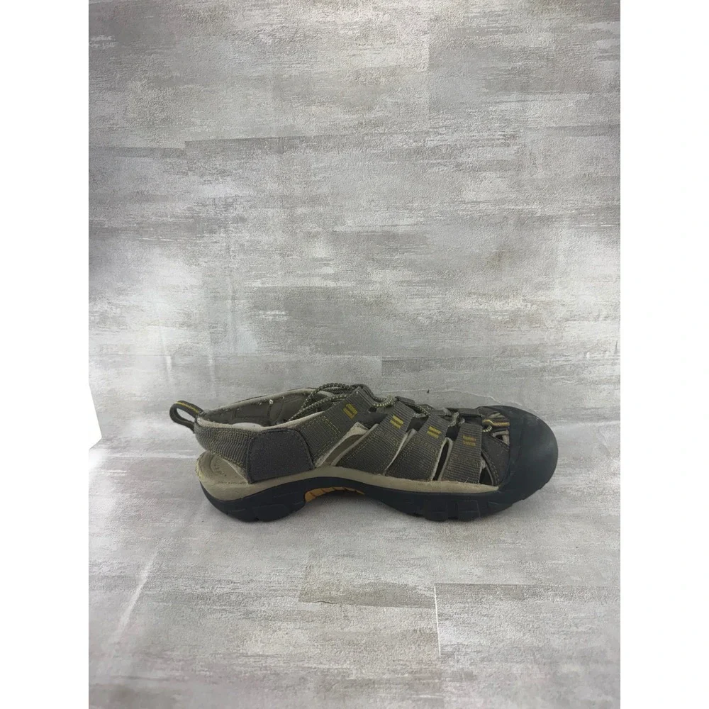 KEEN Newport H2 Men Gray Yellow Waterproof Hiking Sport Sandals 1008399 Size 9.5